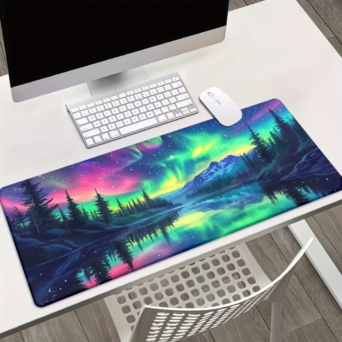 Gaming Keyboard Brand - Brand Colorful Wave Print Mouse Pad