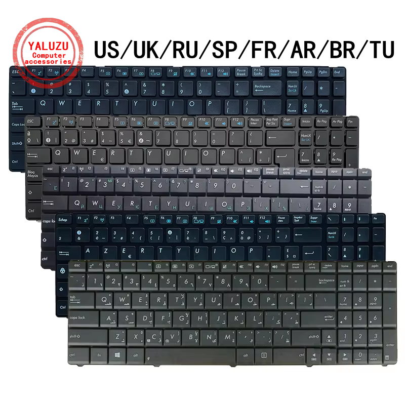 Gaming Keyboard Asus - US/UK/RU/SP/FR/AR/BR/TU Laptop Keyboard For ASUS A52