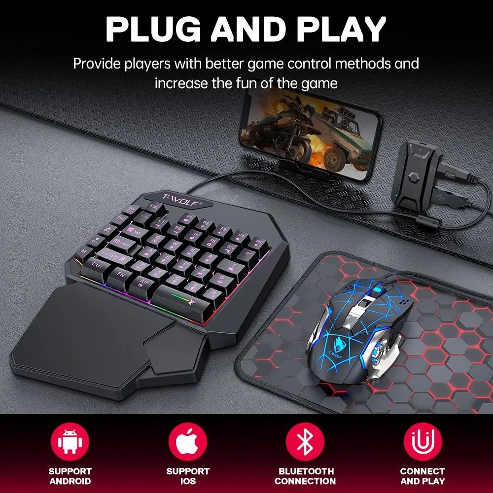 5 in 1 RGB Gaming Keyboard Mou - Gaming Keyboard And Mouse For Xbox recension och pris