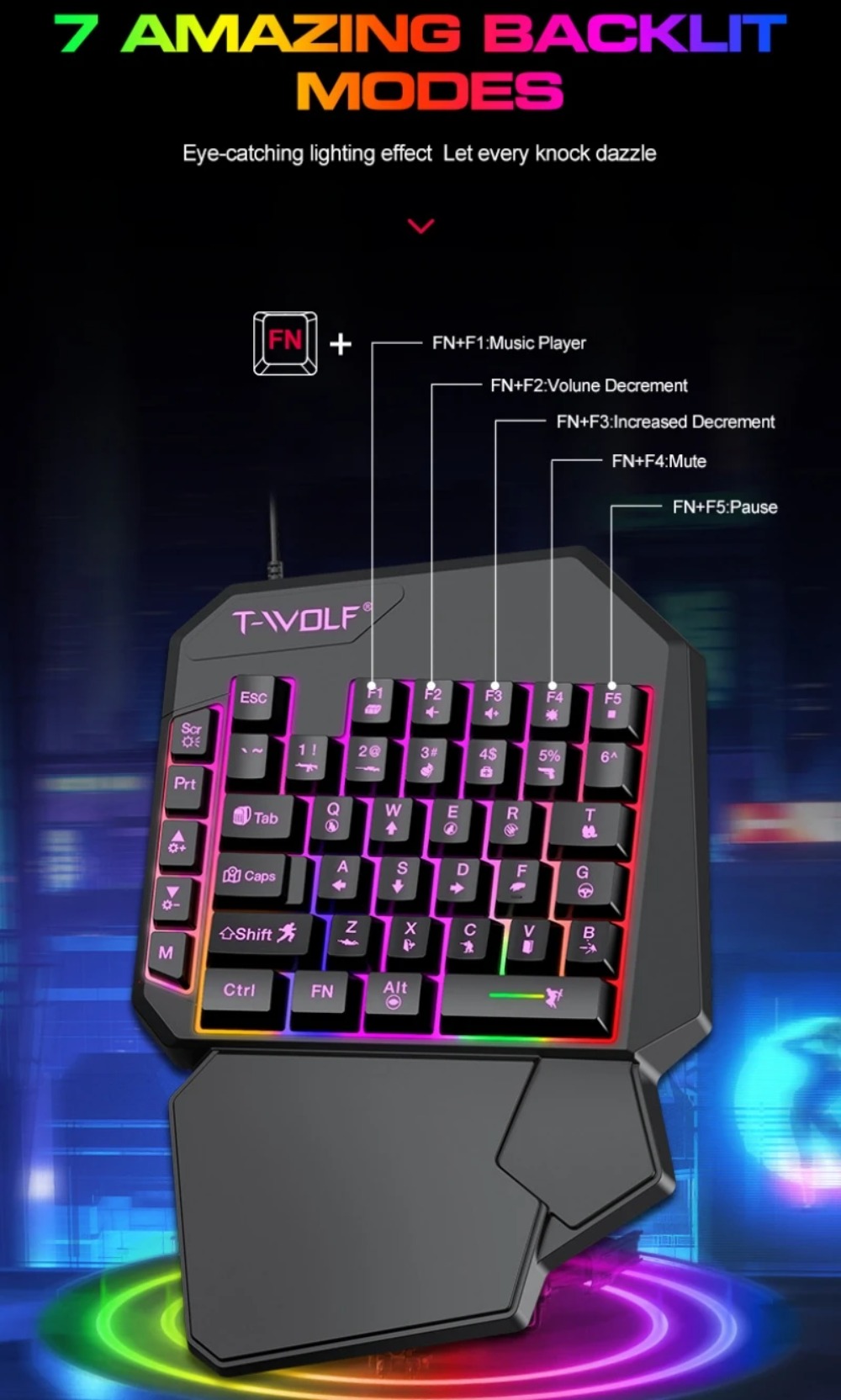 5 in 1 RGB Gaming Keyboard Mou - Gaming Keyboard And Mouse For Xbox recension och pris