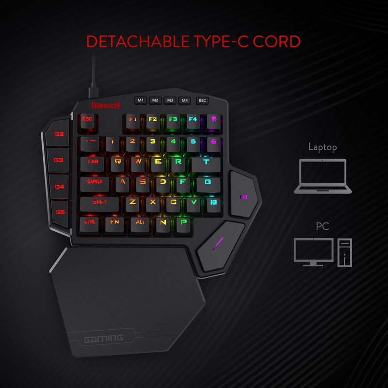 Redragon K585 DITI One-Handed  - Gaming Keyboard And Mouse For Xbox recension och pris