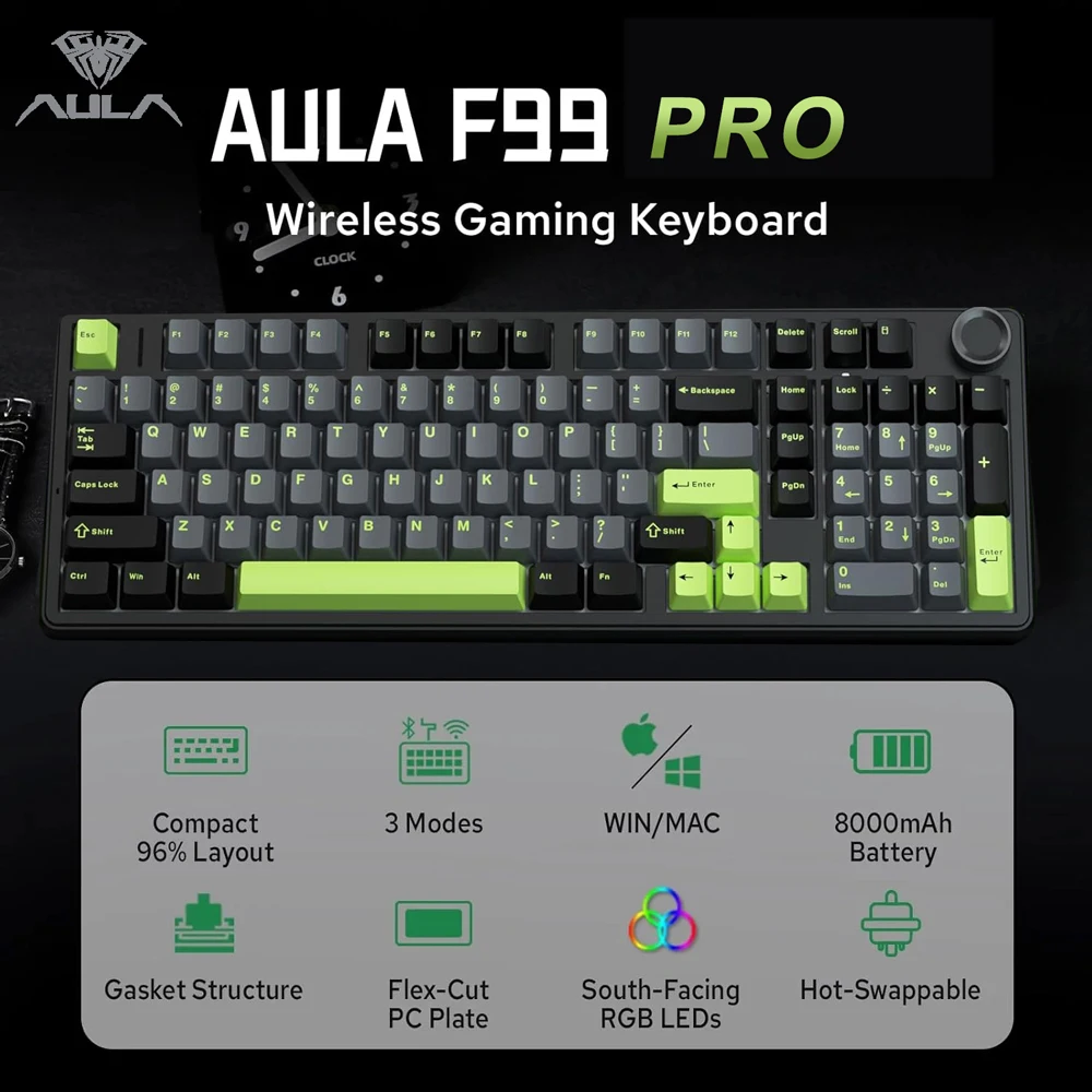 AULA F99PRO Gaming Mechanical  - Gaming Keyboard Hot Swappable recension och pris