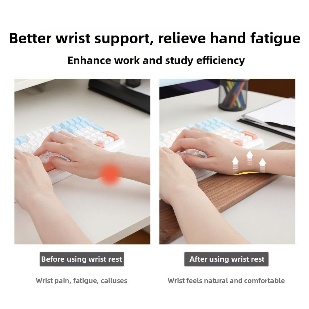 Wooden Keyboard Wrist Rest Erg - Wrist Rest Wood recension och pris
