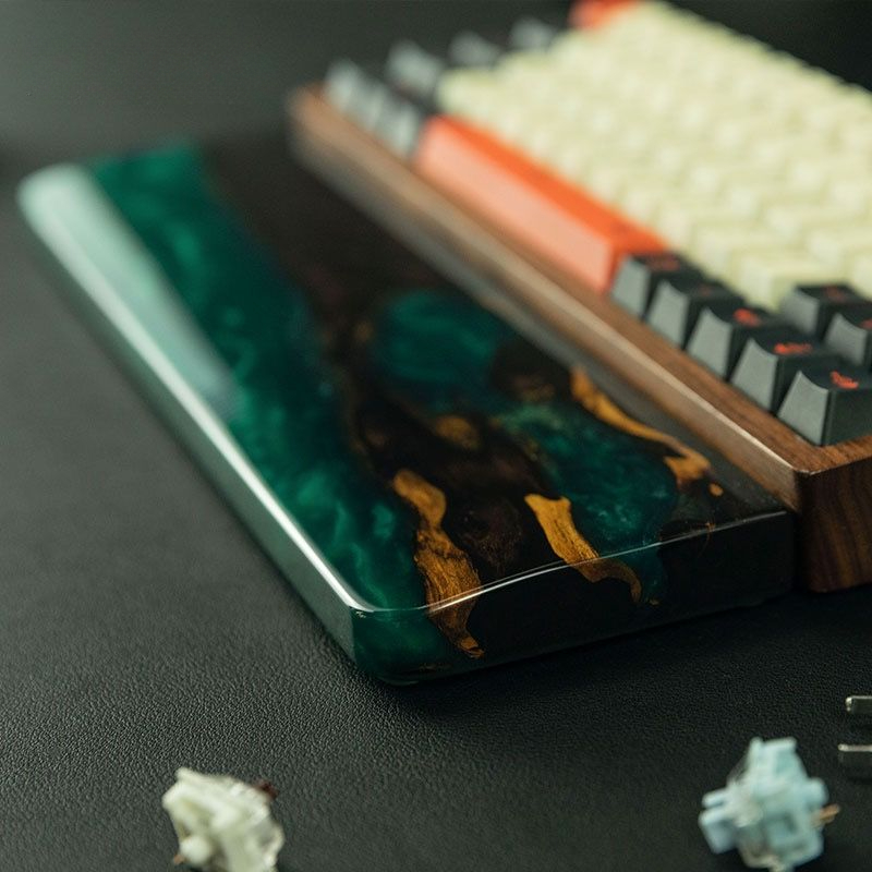 Solid Wood Resin Keyboard Wris - Wrist Rest Wood recension och pris