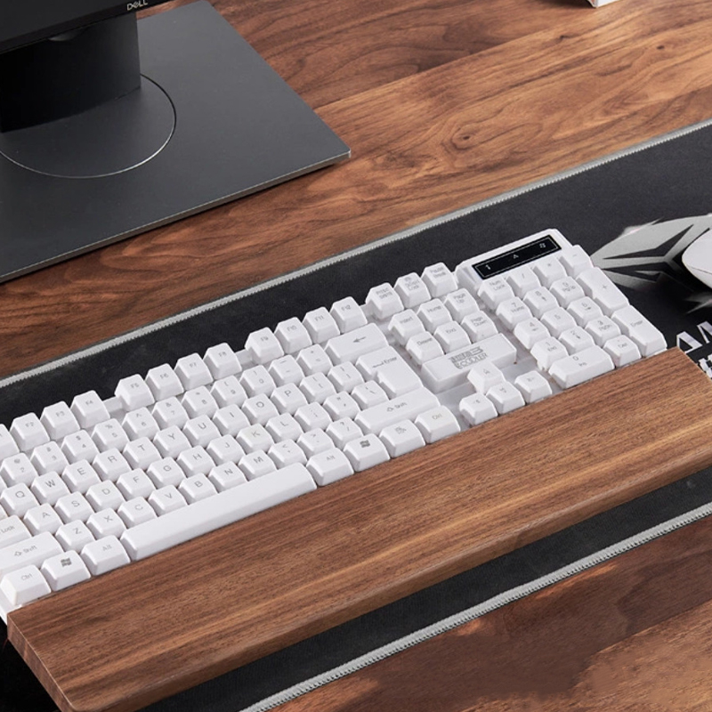 30/36/44cm Solid Walnut Keyboa - Wrist Rest Wood recension och pris