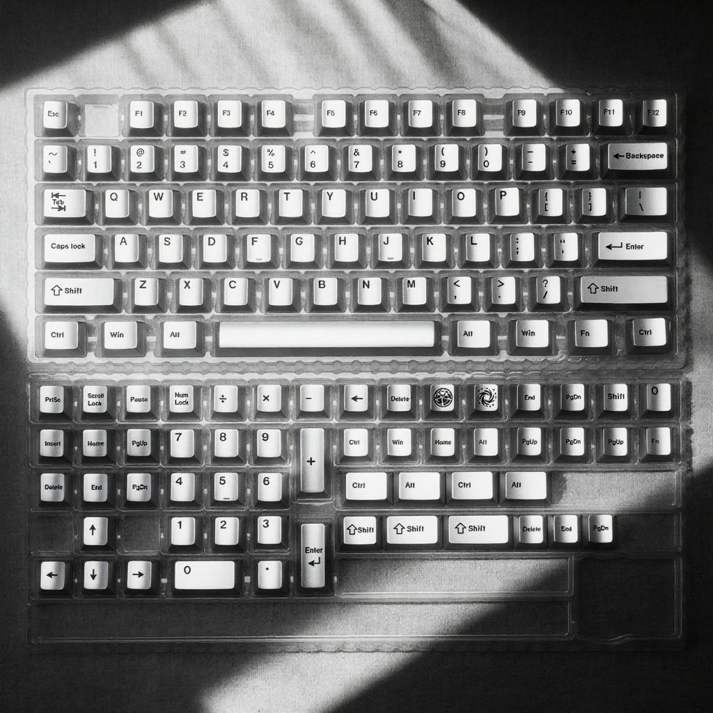 Silver Metallic Paint Small Fu - Gaming Keyboard Extension recension och pris
