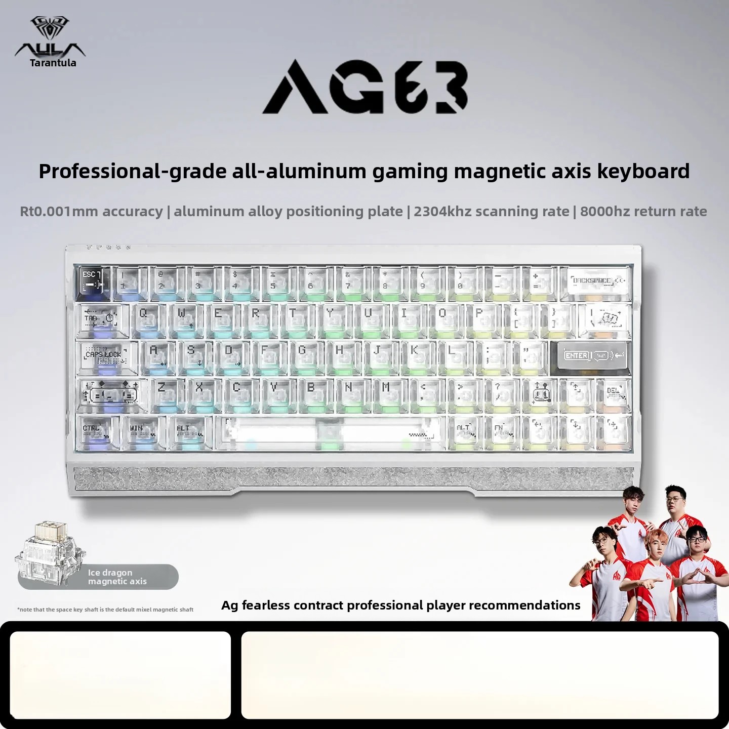 AULA AG63 Magnetic Switch Gami - Gaming Keyboard Hot Swappable recension och pris