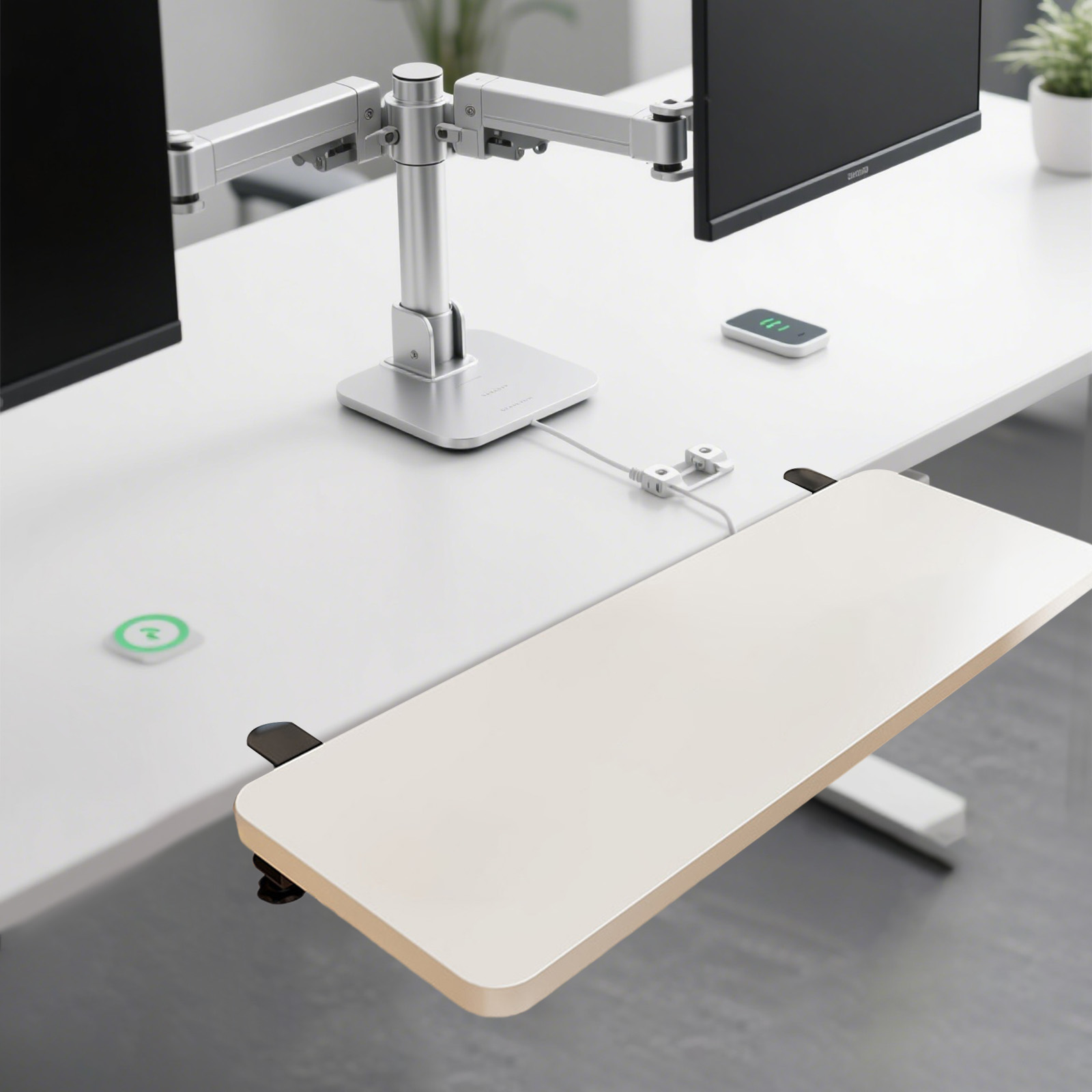 Desk Shelf Board Keyboard Tray - Wrist Rest Wood recension och pris