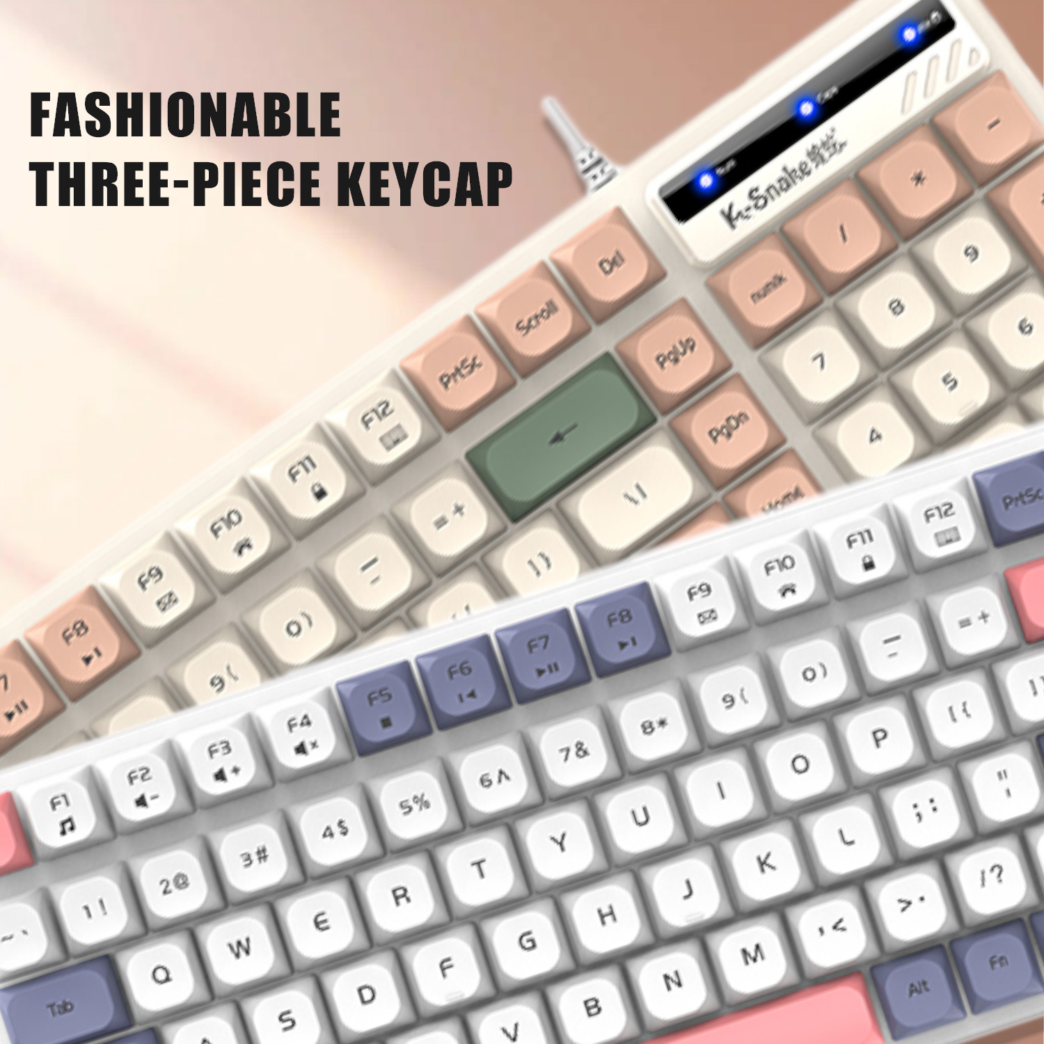 K-Snake KM100 Wired Fashion Ke - Gaming Keyboard And Mouse For Xbox recension och pris