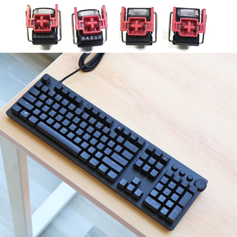 4Pcs V2 Slient Liner Red Optic - Gaming Keyboard Hot Swappable recension och pris