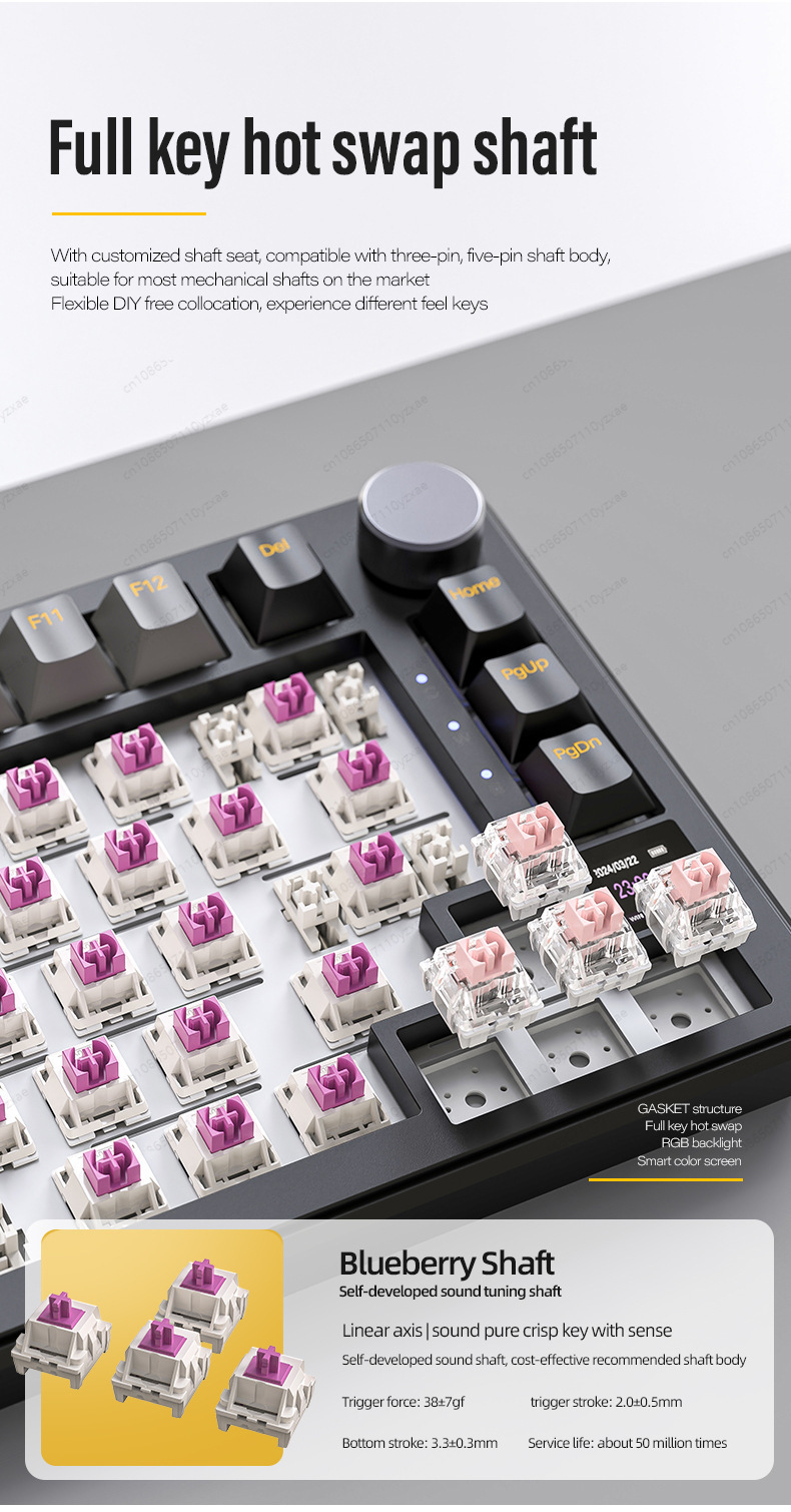 2024 New AL66 Mechanical Keybo - Gaming Keyboard Hot Swappable recension och pris
