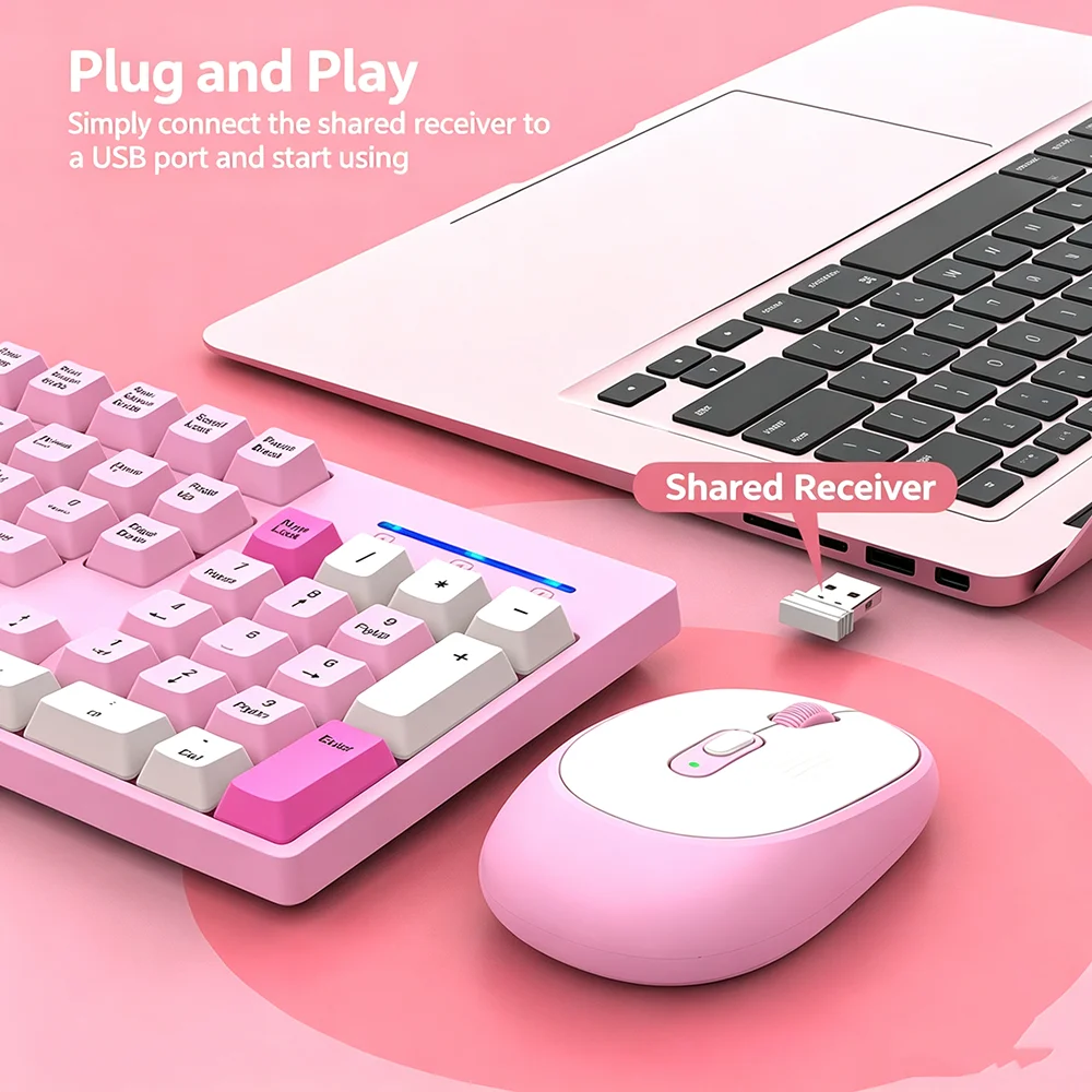 KEBIDUMEI 2.4G Wireless Keyboa - Gaming Keyboard Extension recension och pris