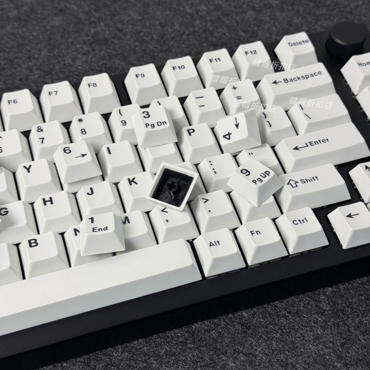 Minimalist Pure White Keycaps  - Gaming Keyboard Extension recension och pris