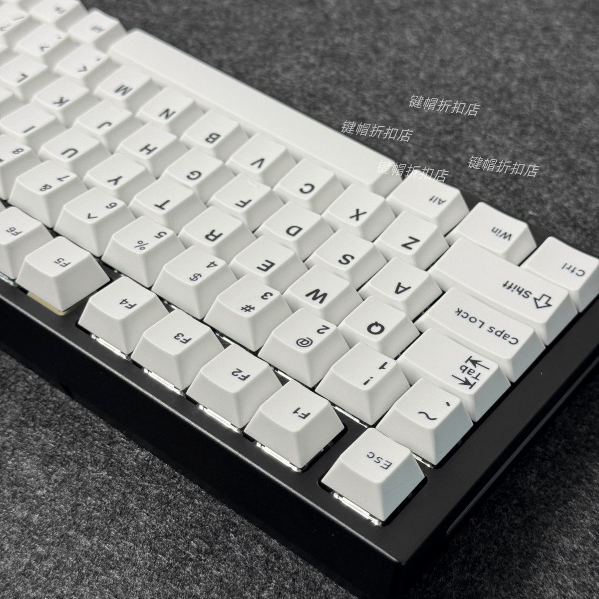 Minimalist Pure White Keycaps  - Gaming Keyboard Extension recension och pris