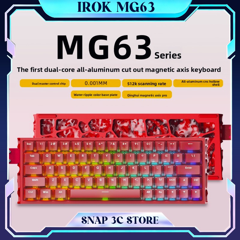 IROK MG63 CNC Aluminum Magneti - Gaming Keyboard Hall Effect Switches recension och pris