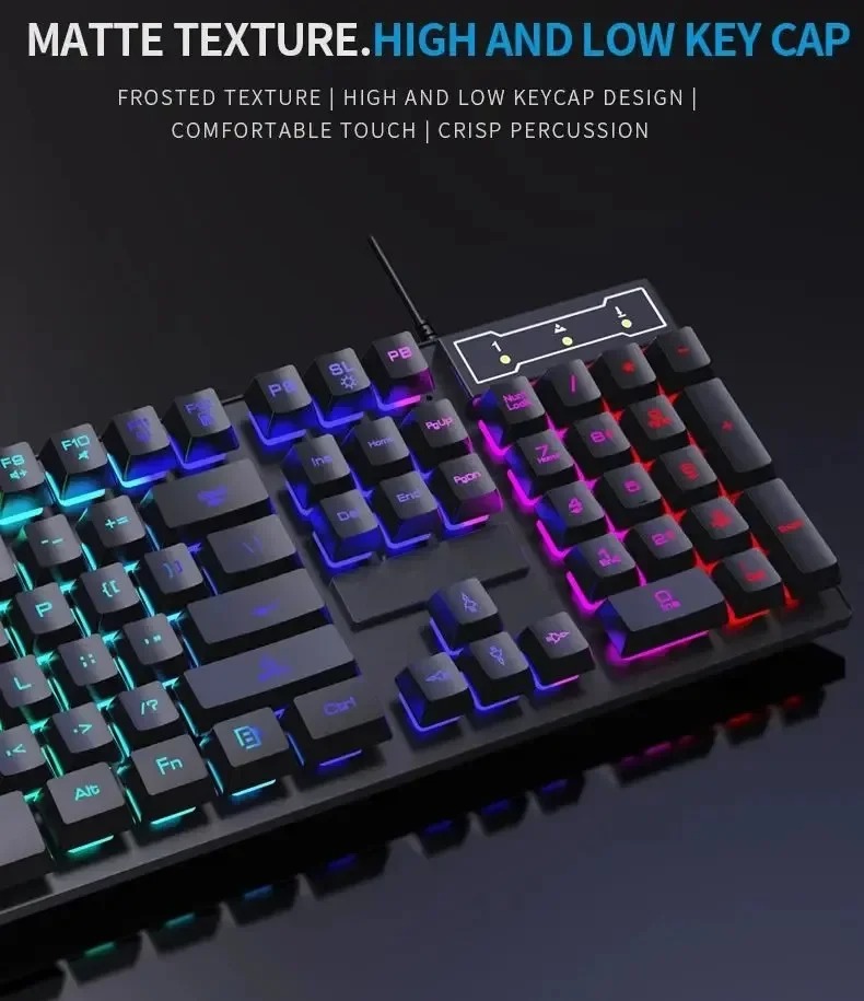 Kebidumei 104 key Backlit Mech - Gaming Keyboard And Mouse For Xbox recension och pris