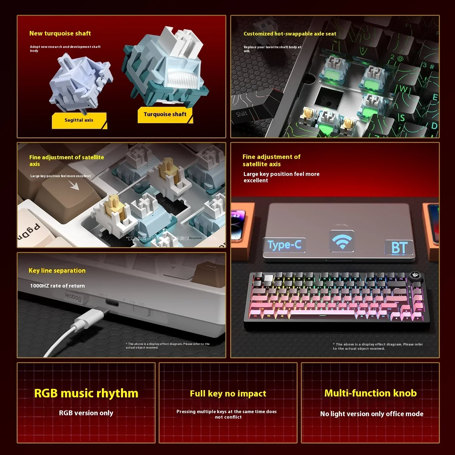 Leobog Hi75C Hi75 Hi75C Pro Al - Gaming Keyboard Extension recension och pris
