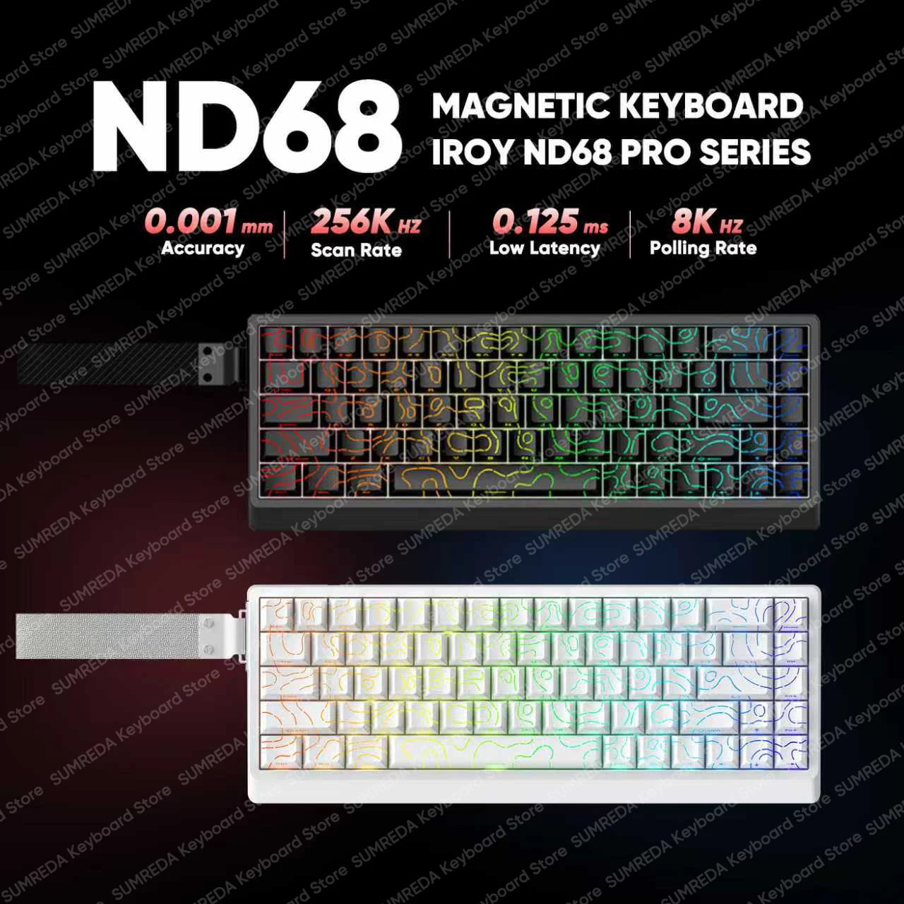 IROK ND68 ND68Pro Hall Effect  - Gaming Keyboard Hall Effect Switches recension och pris