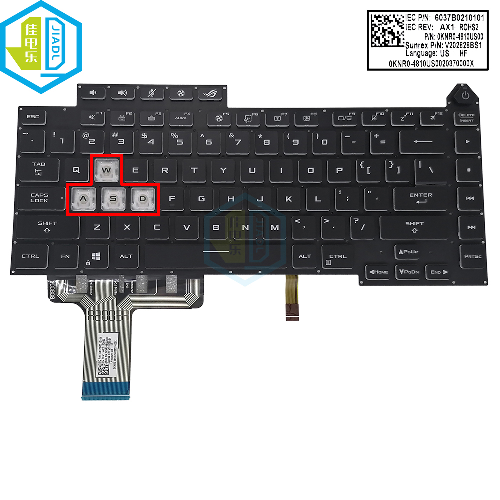 US English LA Latin RGB Backli - Gaming Keyboard Asus recension och pris